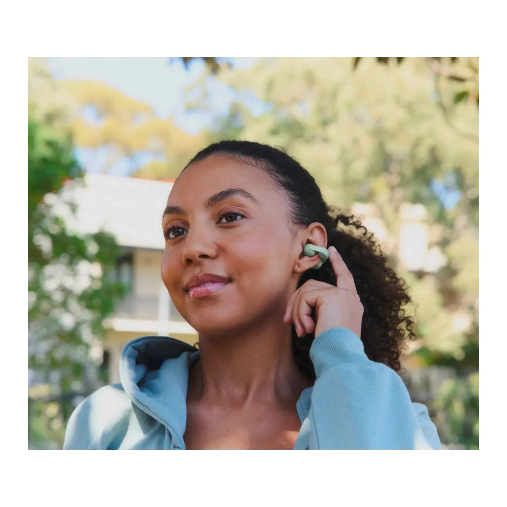 Sony LinkBuds Clip Truly Wireless Open Earbuds (Green) - Image 6