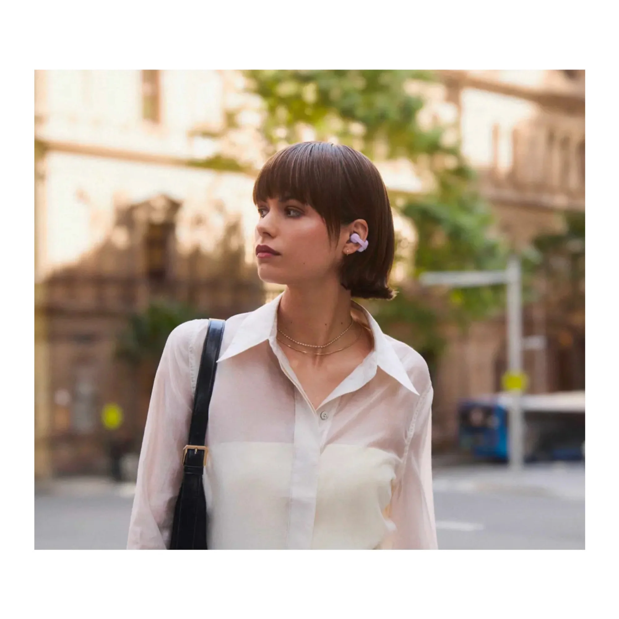 Sony LinkBuds Clip Truly Wireless Open Earbuds (Lavender) - Image 6