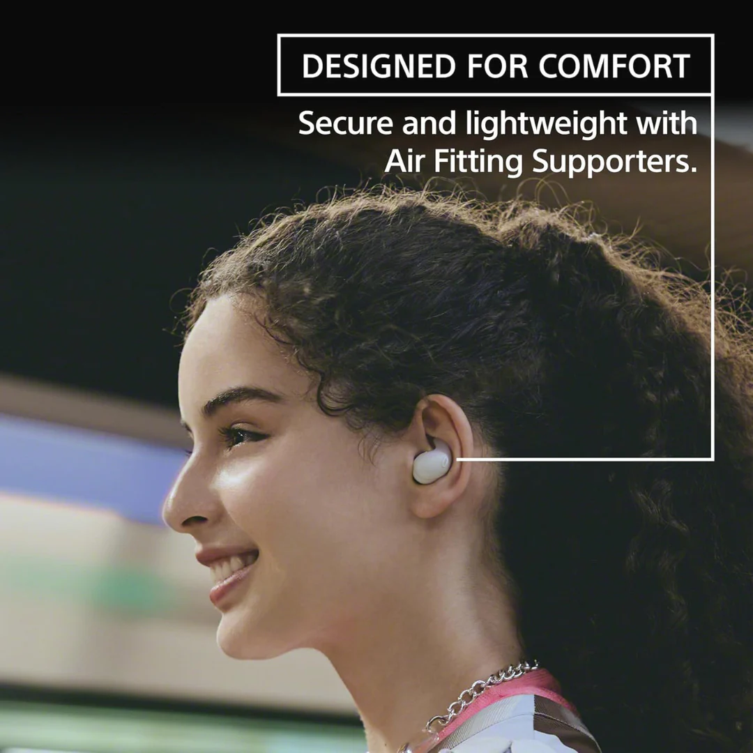 Sony LinkBuds Fit True Wireless Bluetooth Noise Canceling Earbuds (Black) and Earbud Case Bundle - Image 2