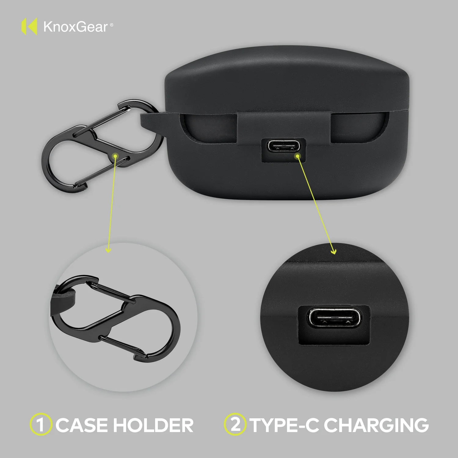 Sony Rechargeable Charging Case for WF-1000XM5 (Black) Bundle with Silicone Case - Image 6