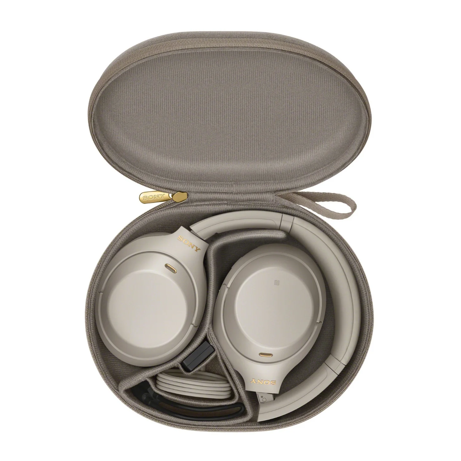 Sony WH-1000XM4 Noise Canceling Headphones (Silver) with Wireless Audio Adapter - Image 8