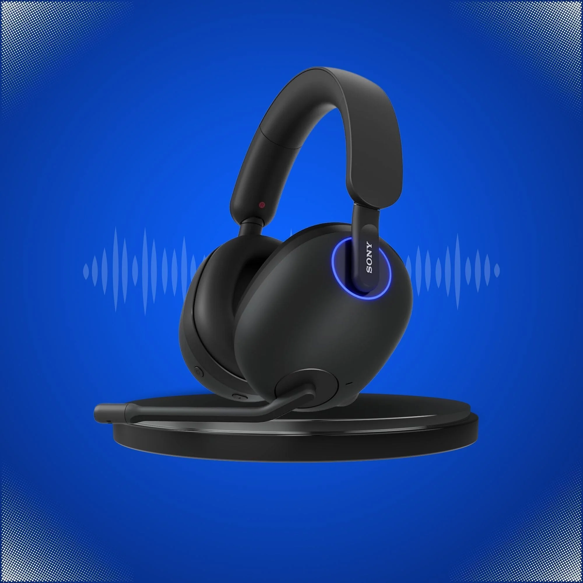 Sony INZONE H9 Wireless Noise Canceling Gaming Headset - Black (WH-GH900N) with Headphone Stand bundle - Image 6