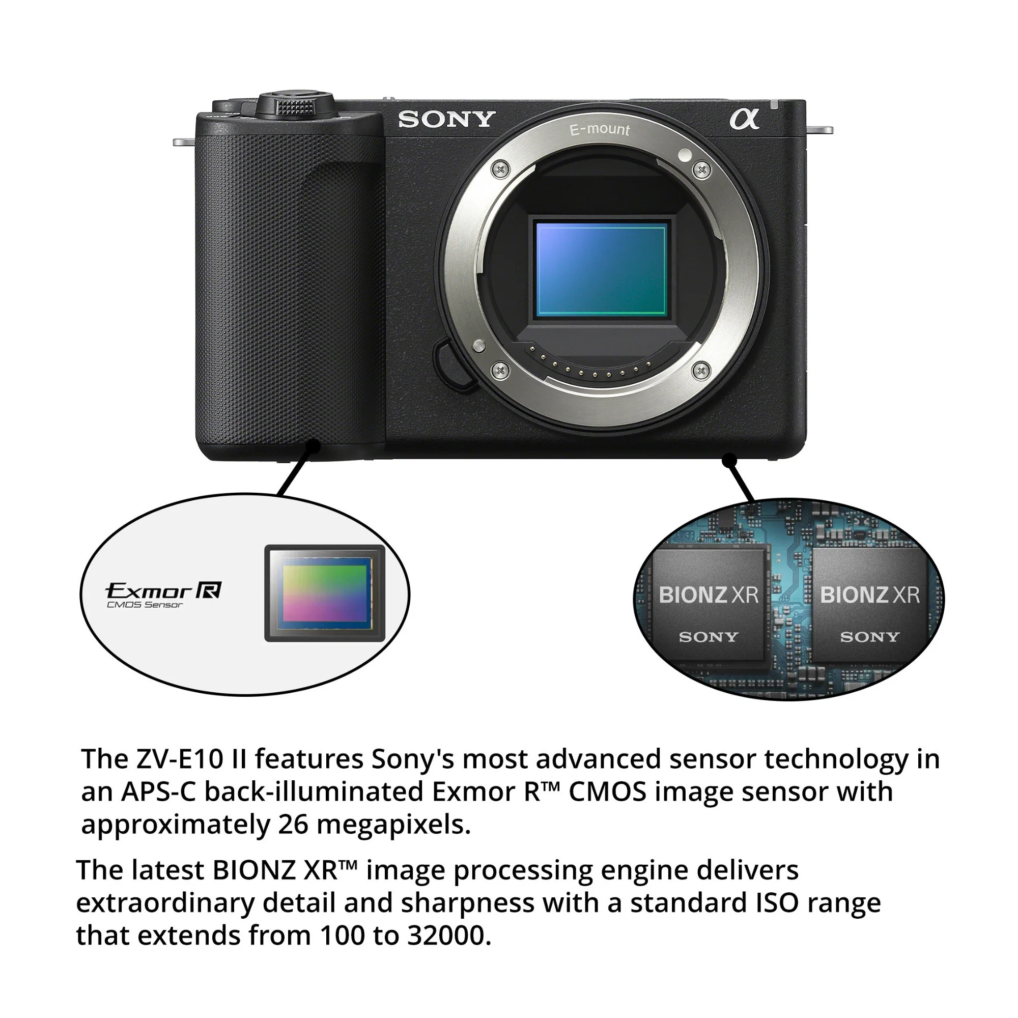Sony ZV-E10 II Mirrorless Camera (Black) with 28-70mm f/3.5-5.6 OSS Lens Bundle - Image 3