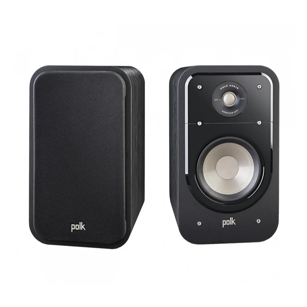 Polk Audio Signature Series S20 2-Way Bookshelf Speakers (Black Walnut, Pair)