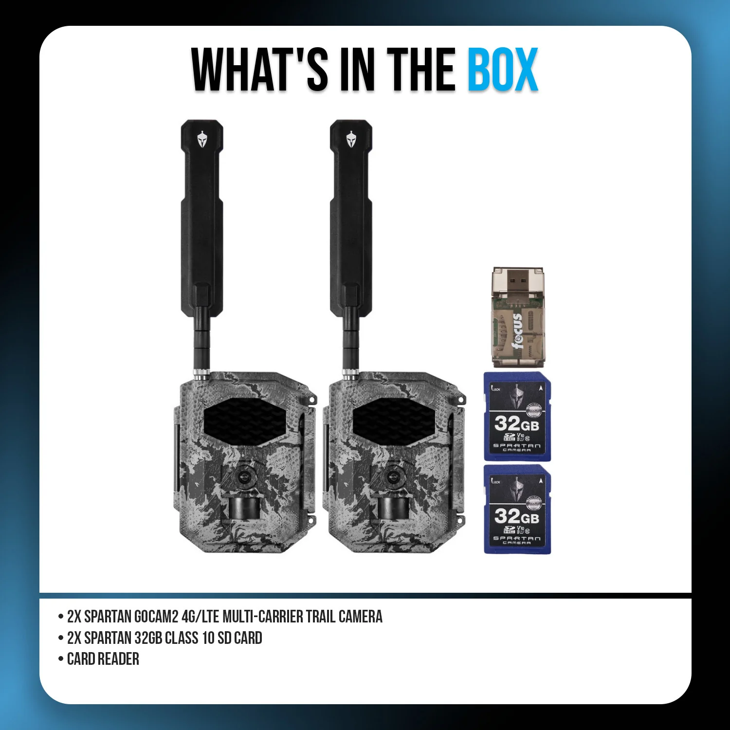 Spartan GoCam2 4G/LTE Trail Camera (2 Pack) with 32GB Memory Card & Card Reader - Image 9