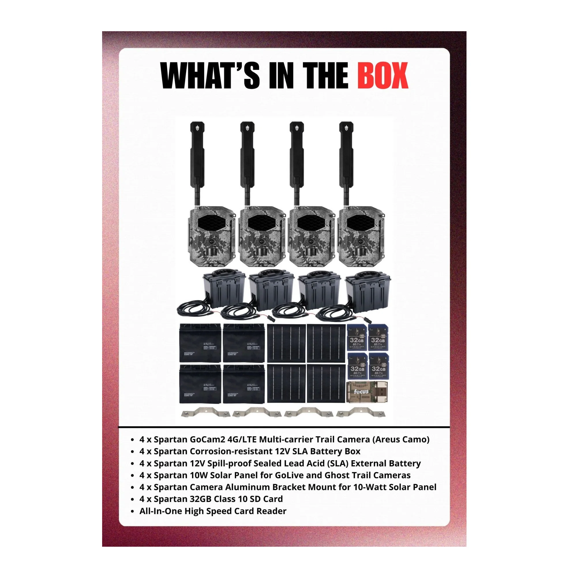 Spartan GoCam2 Multi-carrier Trail Camera (Areus Camo) with Accessories Bundle - Image 9