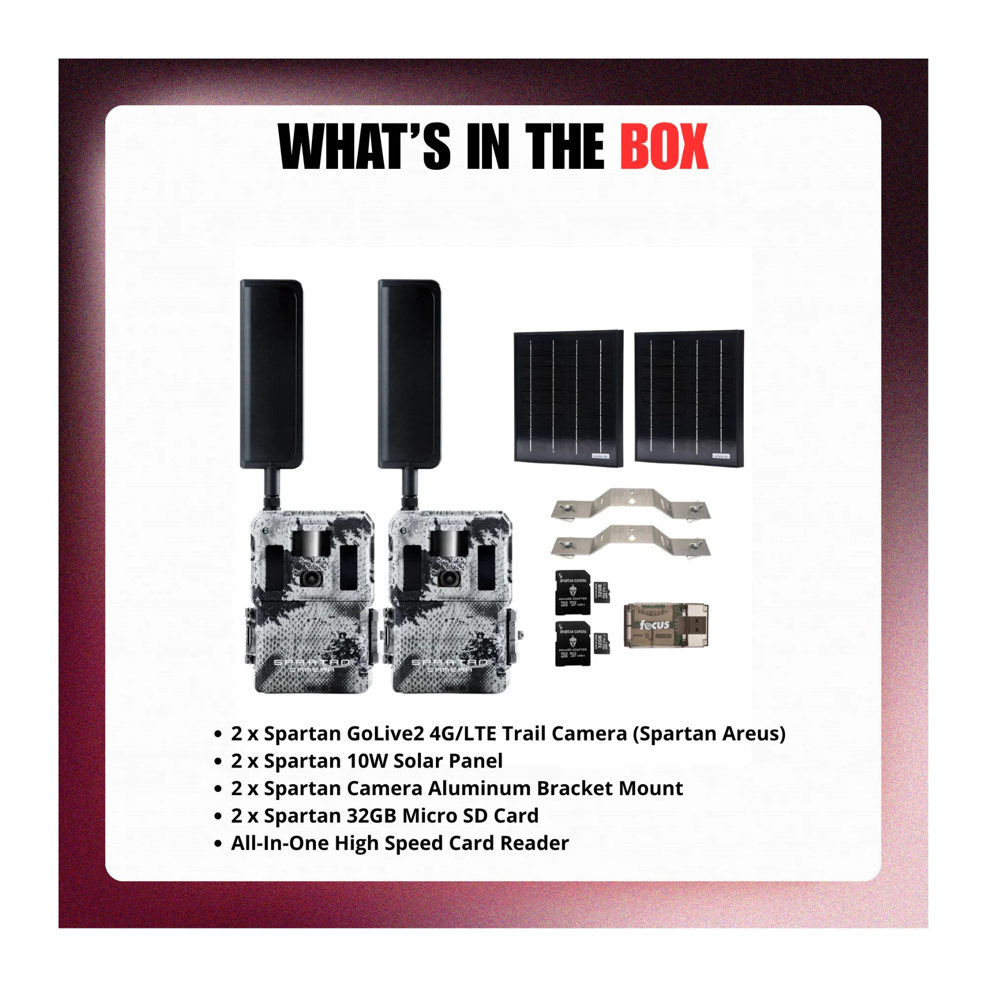 Spartan GoLive2 4G/LTE Trail Camera with Solar Panel and Accessories - Image 9