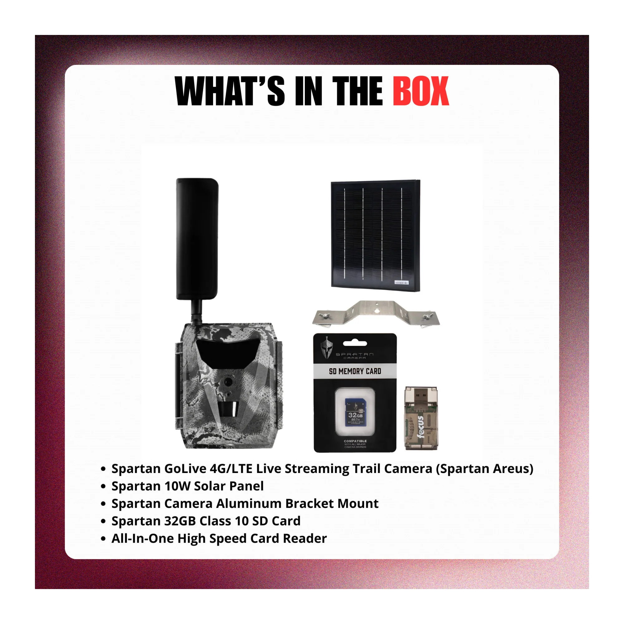 Spartan GoLive 4G/LTE Live Streaming Trail Camera with Solar Panel and Accs - Image 9