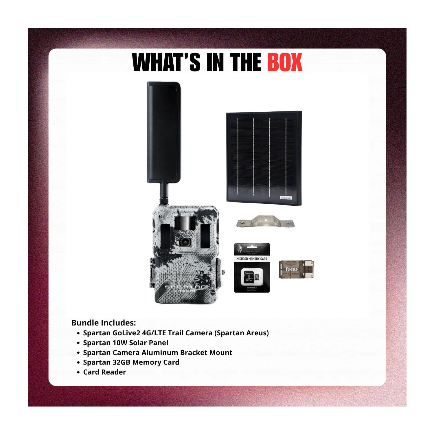 Spartan GoLive2 4G/LTE Trail Camera Bundle with Solar Panel and Accessories - Image 9