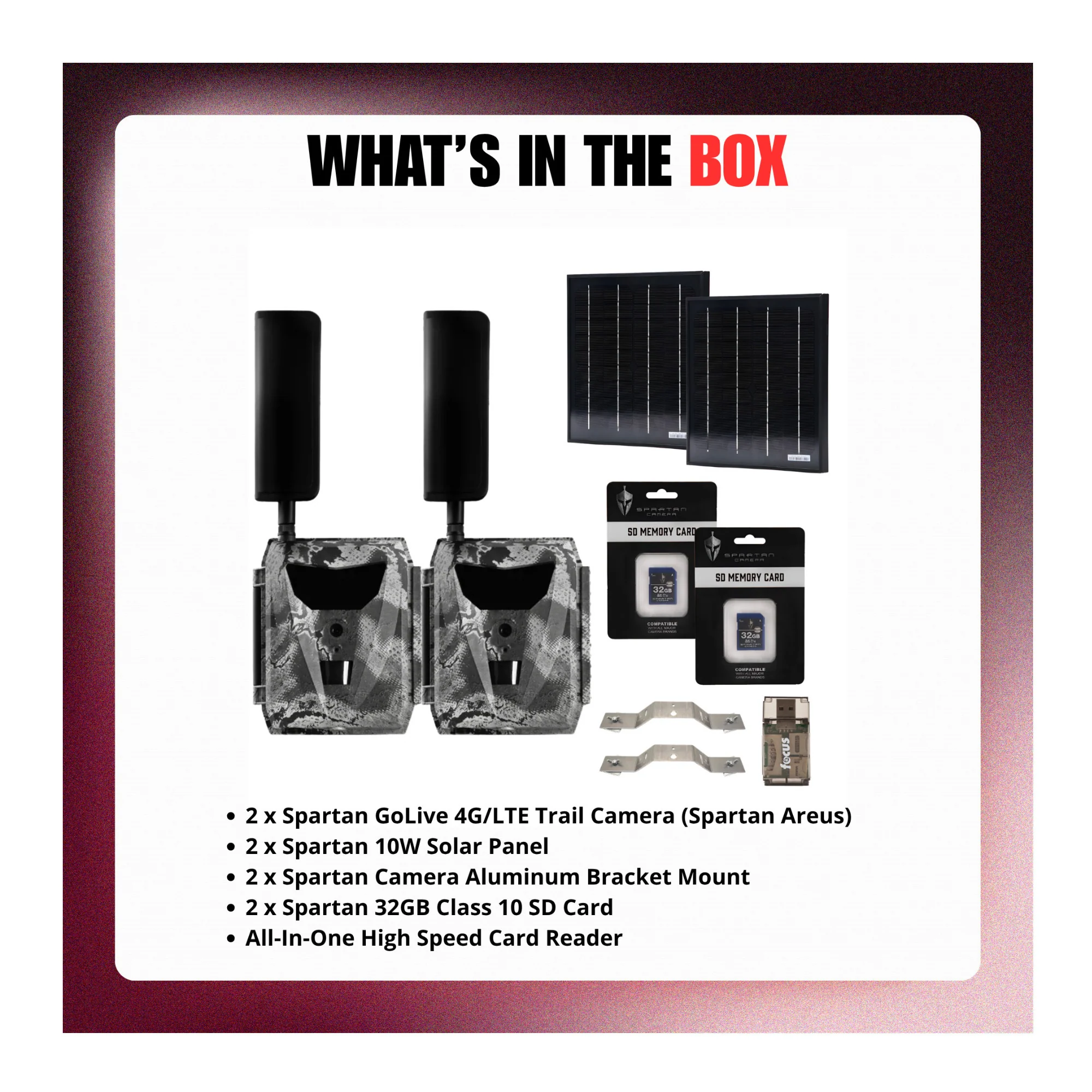 Spartan GoLive 4G/LTE Trail Camera (Spartan Areus) Bundle with Accessories - Image 9