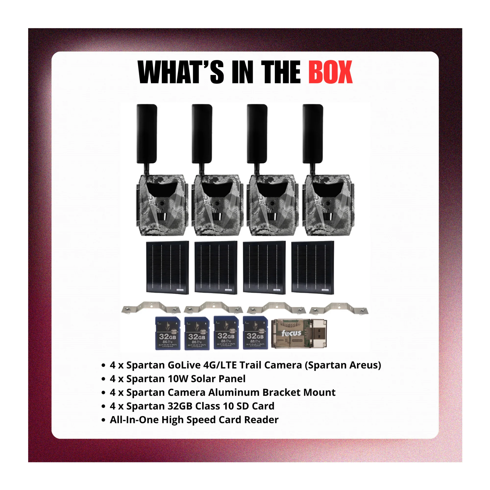Spartan GoLive 4G/LTE Trail Camera (Spartan Areus) Bundle with Accessories - Image 9