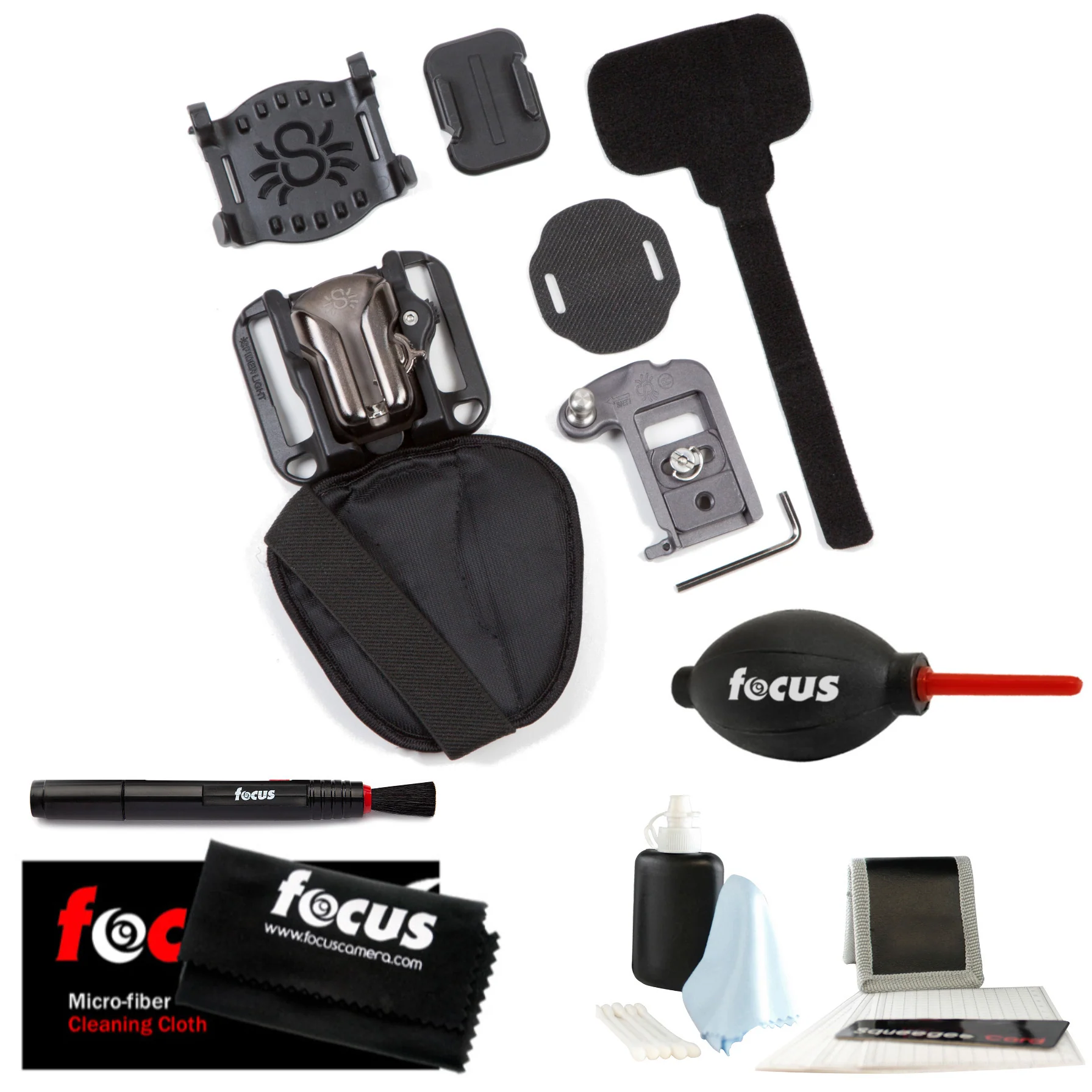 Spider Holster SpiderLight 180 Backpacker Kit and Camera Cleaning Bundle