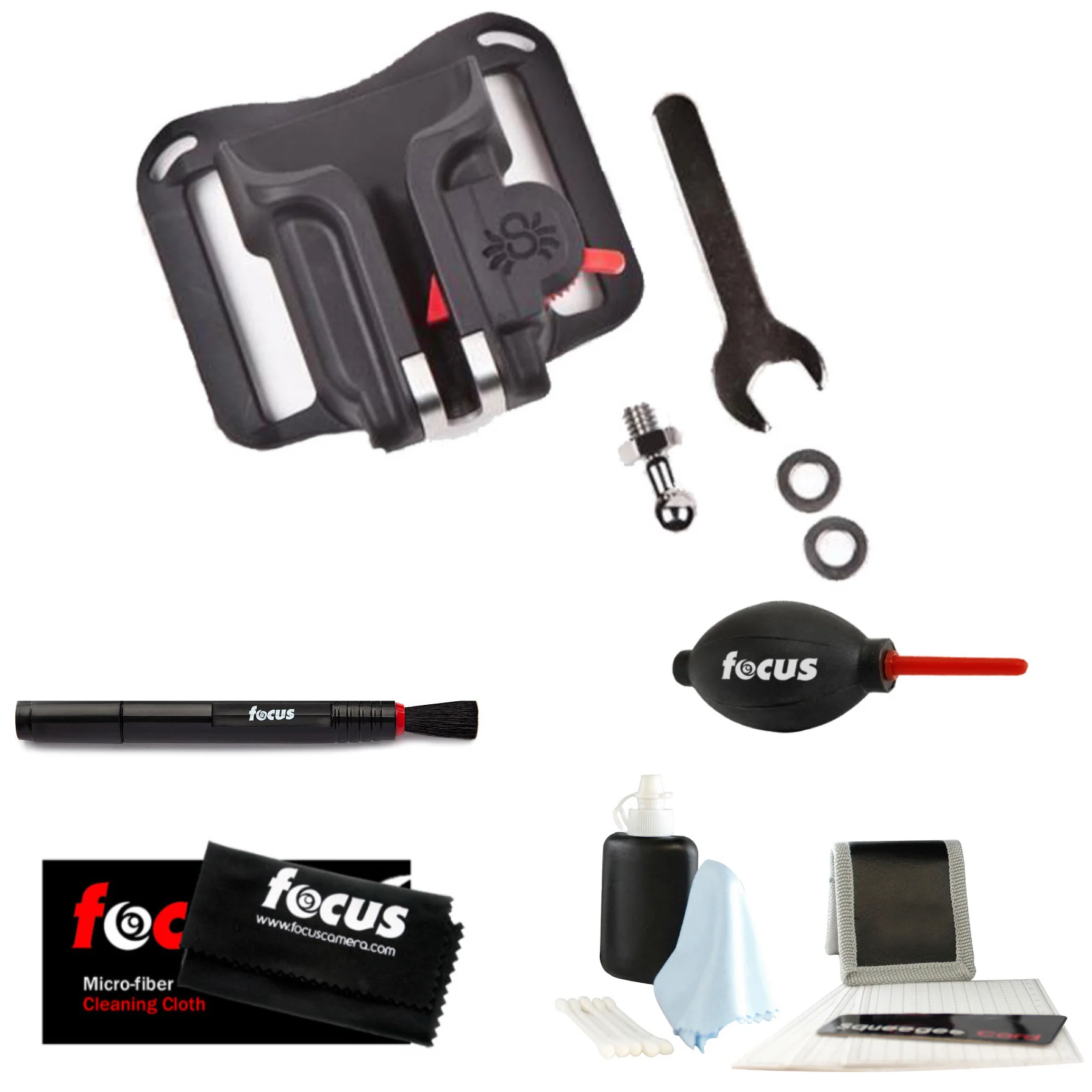 Spider Holster Black Widow Box Set with Holster and Pin with Camera Cleaning Kit