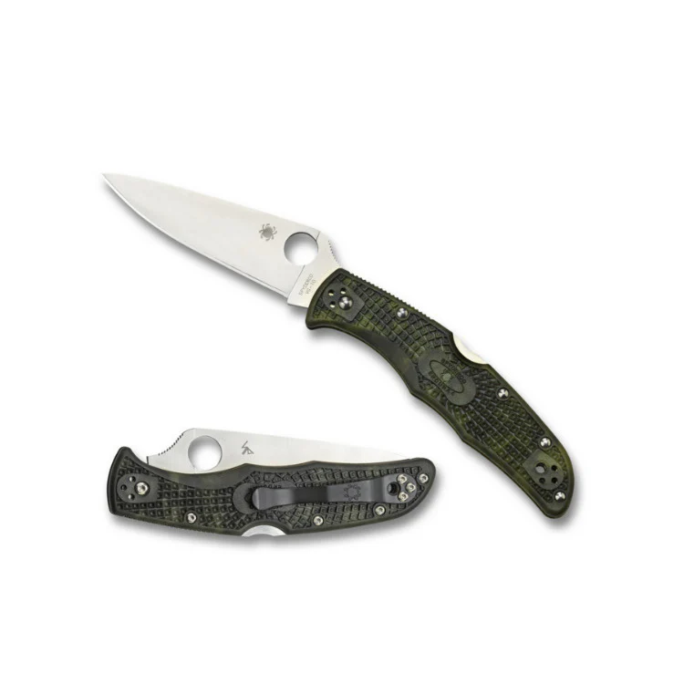 Spyderco Endura 4 Zome 3.80-Inch VG-10 Foldable Steel Blade Knife (Green) - Image 2