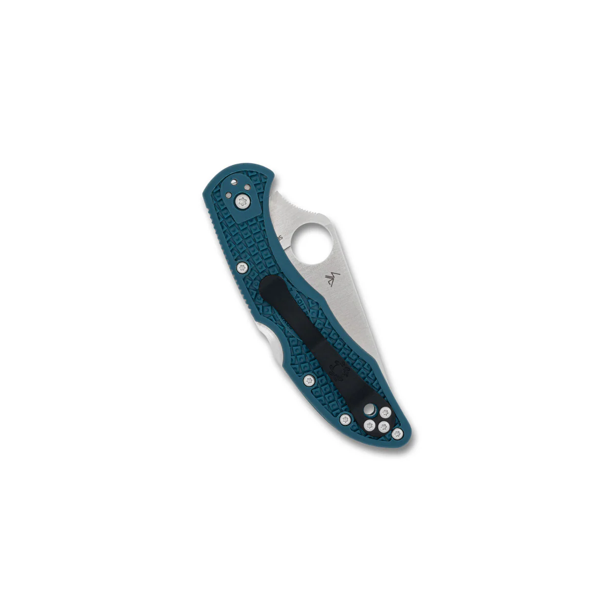 Spyderco Delica 4 Folding Knife with K390 Steel Blade and Blue FRN Handle - Image 3