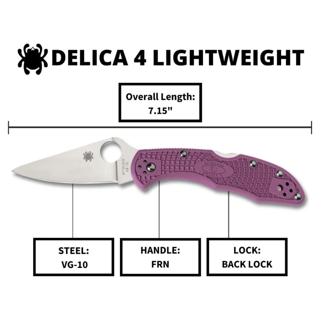 Spyderco Folding Knife Delica 4 - Image 5