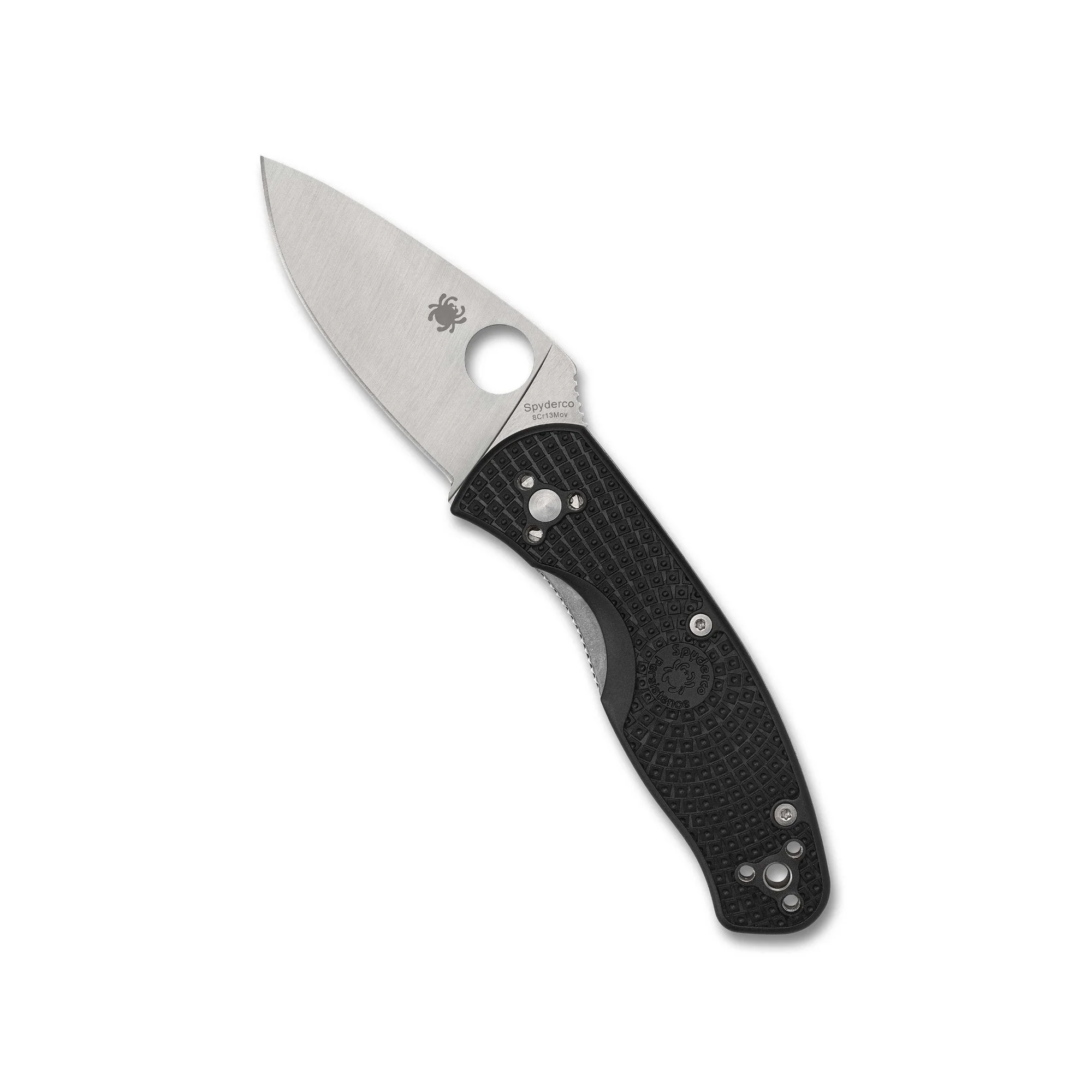 Spyderco Persistence Lightweight Folding Knife - PlainEdge with Black FRN Handle - Image 2