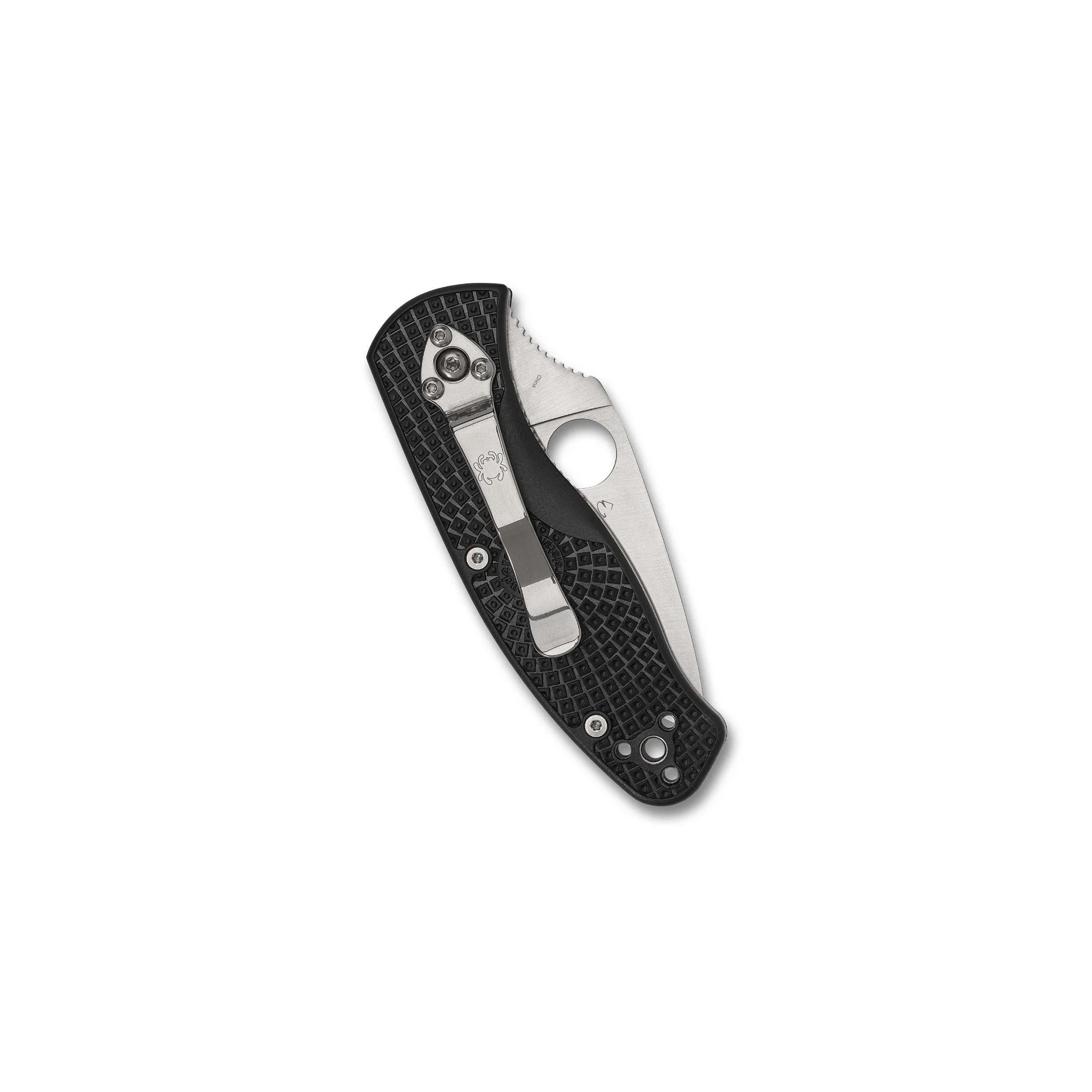 Spyderco Persistence Lightweight Folding Knife - PlainEdge with Black FRN Handle - Image 3
