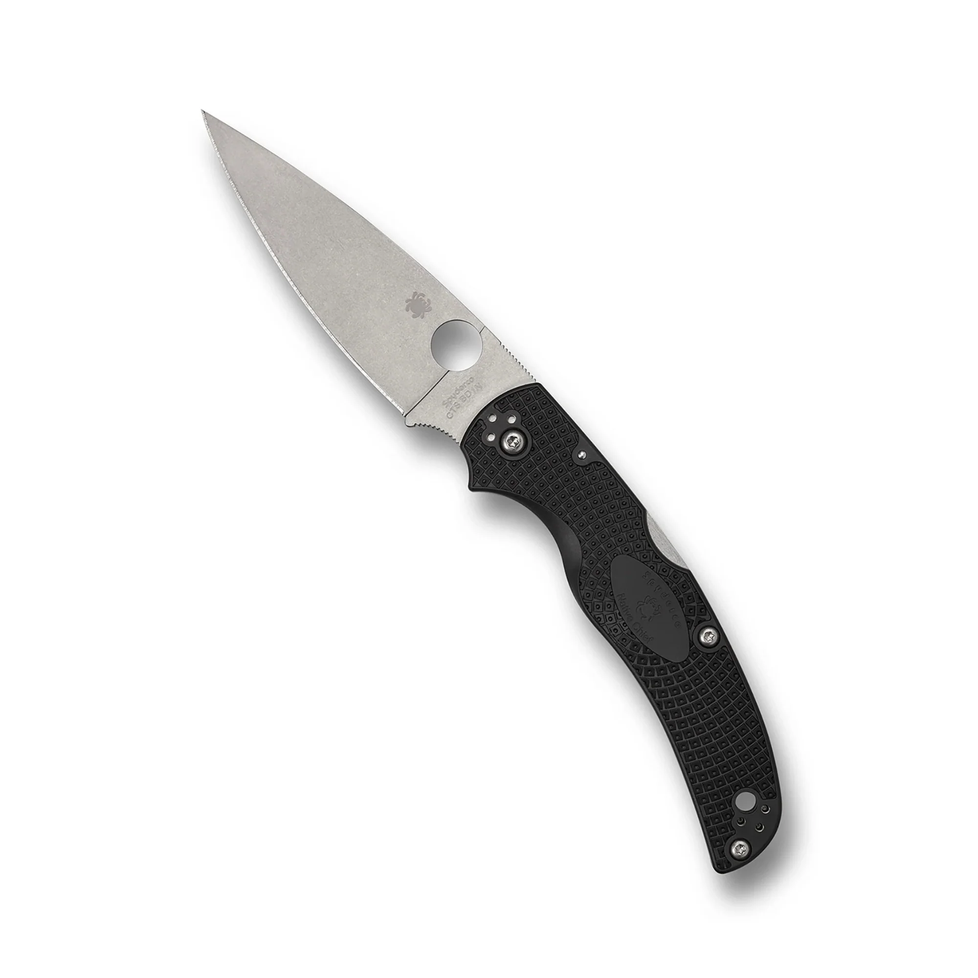 Spyderco Native Chief Lightweight with Textured Handle (Black) - Image 2