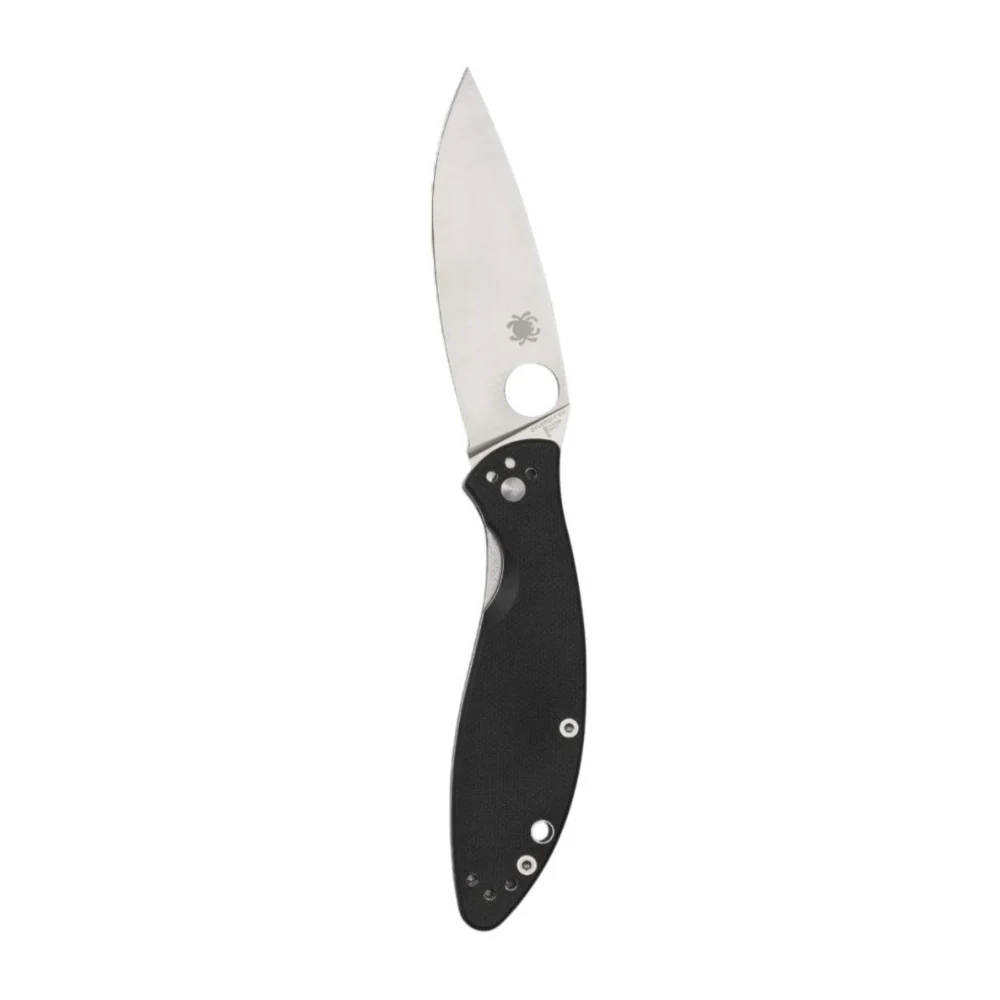Spyderco Astute Value Black Knife with Stainless Steel PlainEdge Blade - Image 2