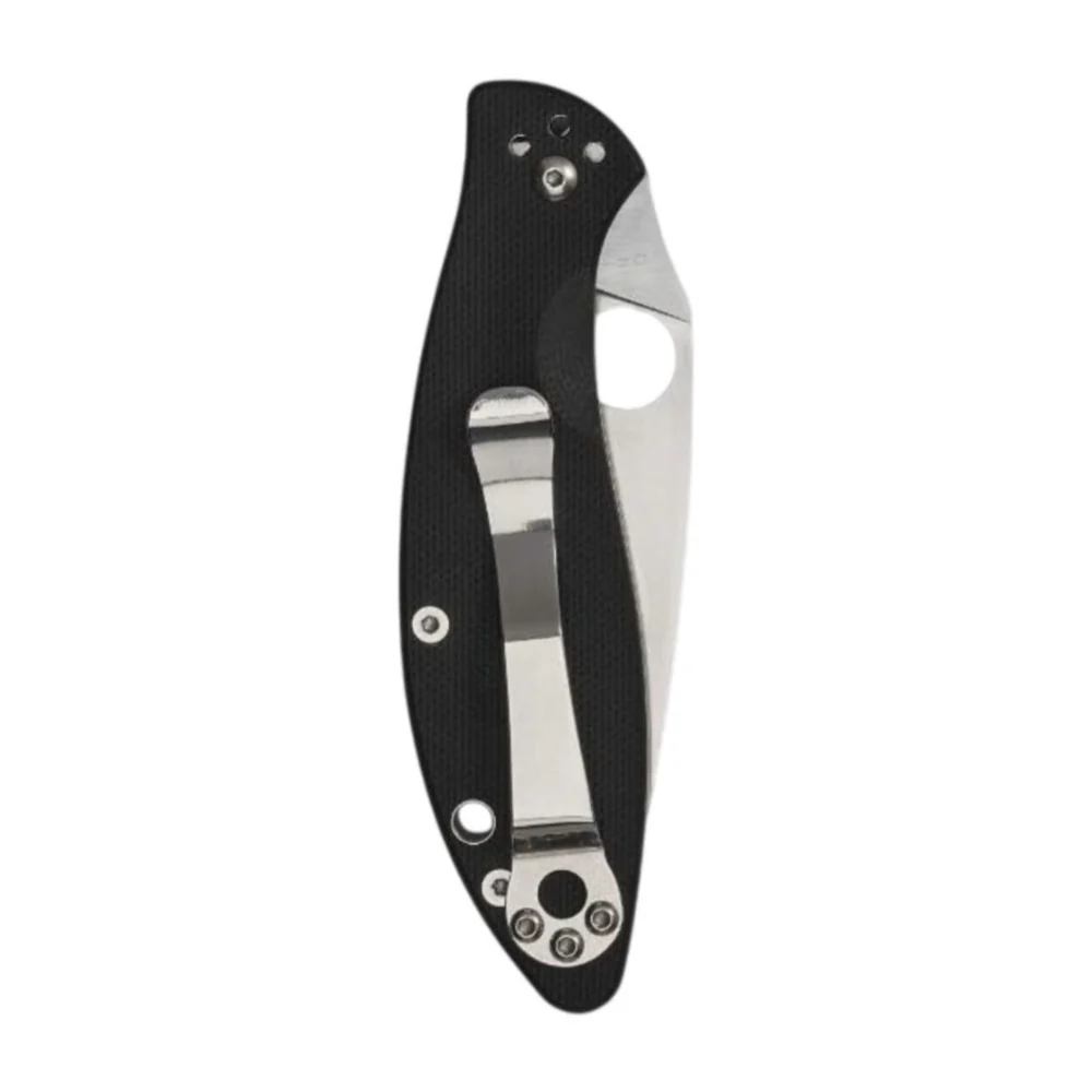Spyderco Astute Value Black Knife with Stainless Steel PlainEdge Blade - Image 3
