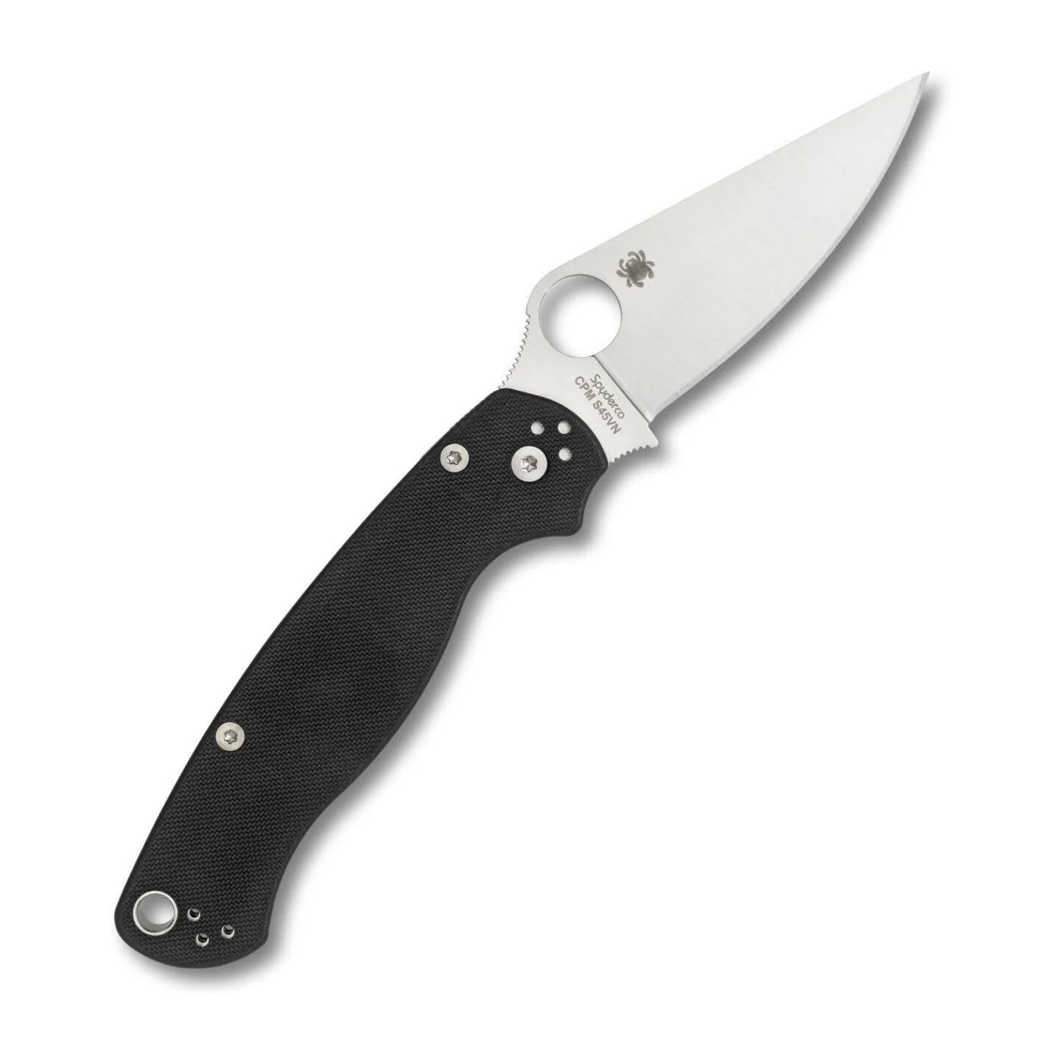 Spyderco Para Military 2 Left Handed Folding Knife 3.4 Inch CPM S45VN Blade G10 Handle