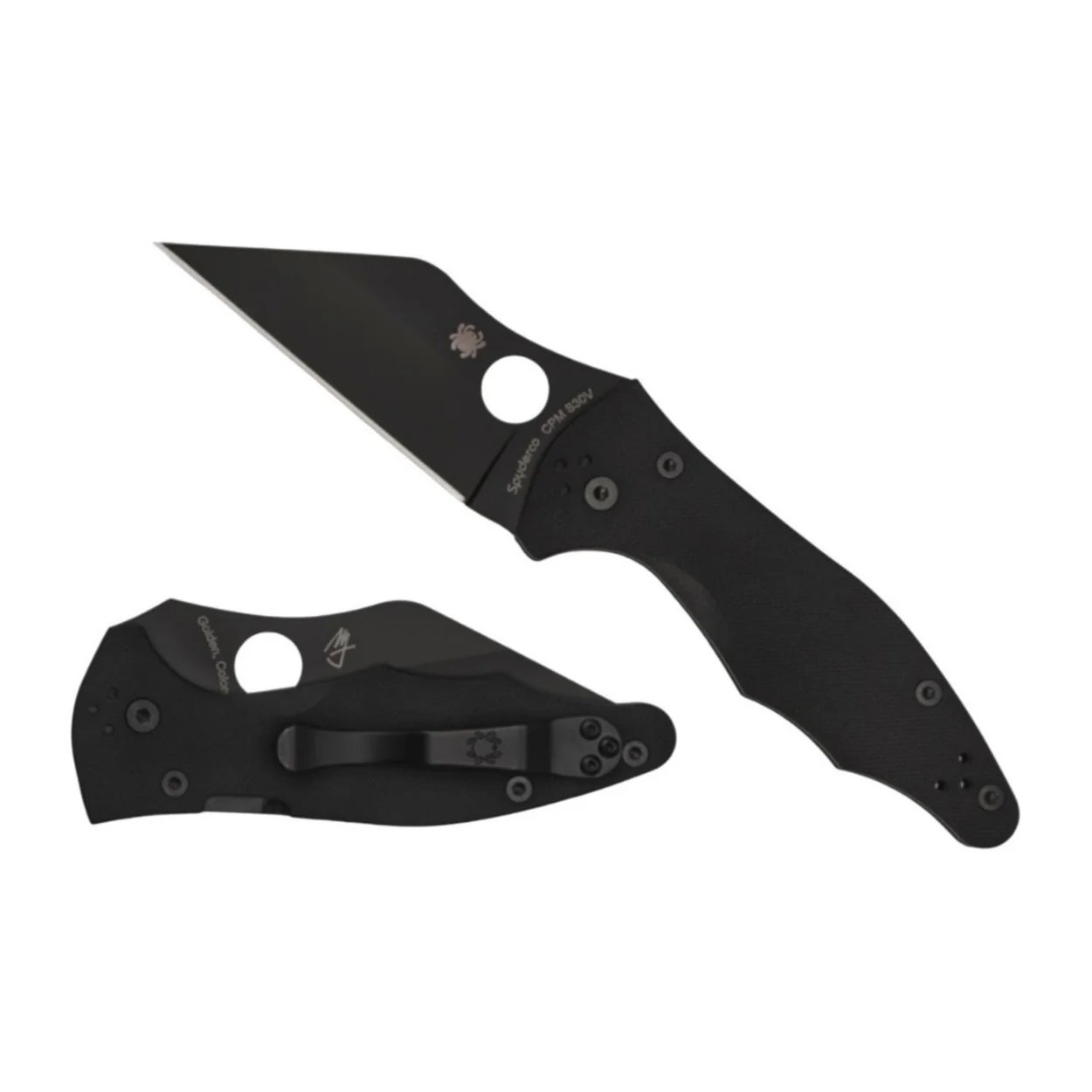 Spyderco Yojimbo 2 Hollow-Ground CPM S30V Stainless Steel Blade 7.69-Inch Folding Knife (Black) - Image 3
