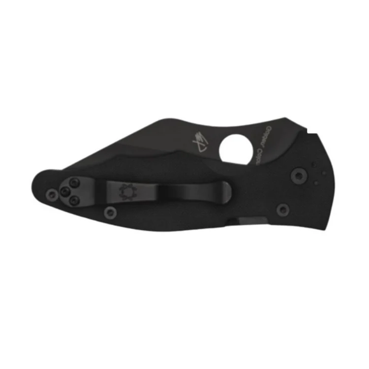 Spyderco Yojimbo 2 Hollow-Ground CPM S30V Stainless Steel Blade 7.69-Inch Folding Knife (Black) - Image 6