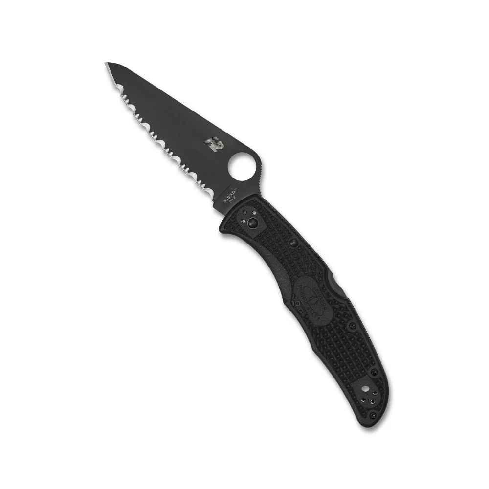 Spyderco Pacific Salt 2 Lockback Knife, Black FRN - Image 2
