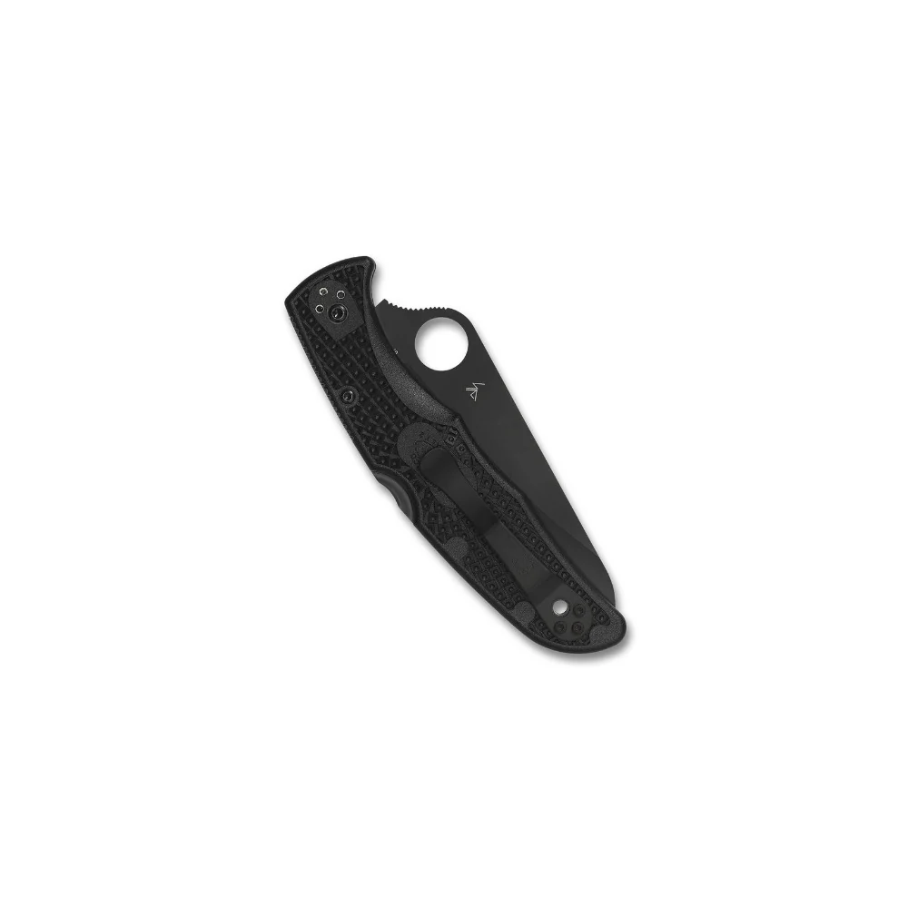 Spyderco Pacific Salt 2 Lockback Knife, Black FRN - Image 3