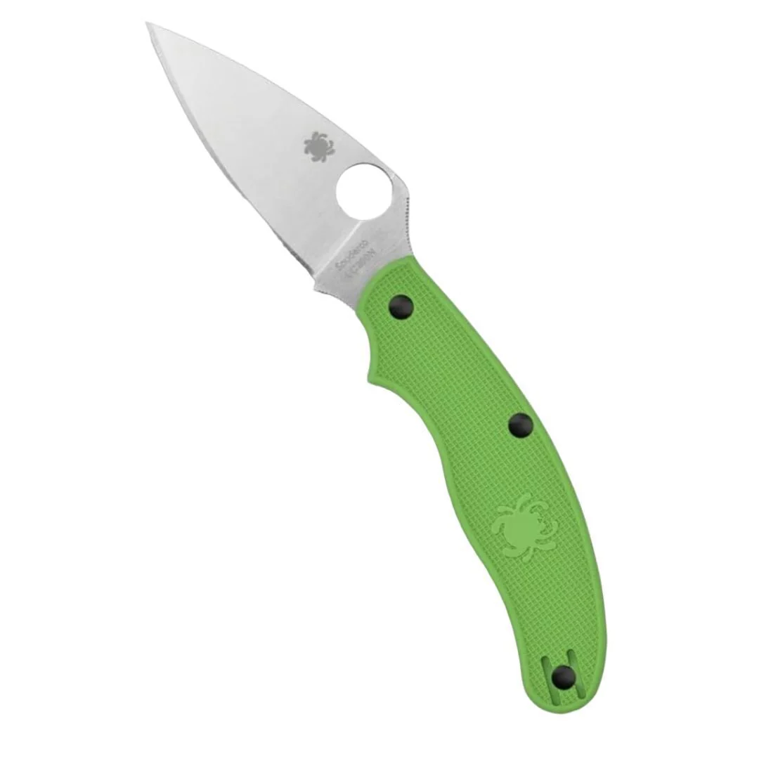 Spyderco 6.91-Inch UK Penknife Salt Pocket Knife with PlainEdge Blade (Green) - Image 2