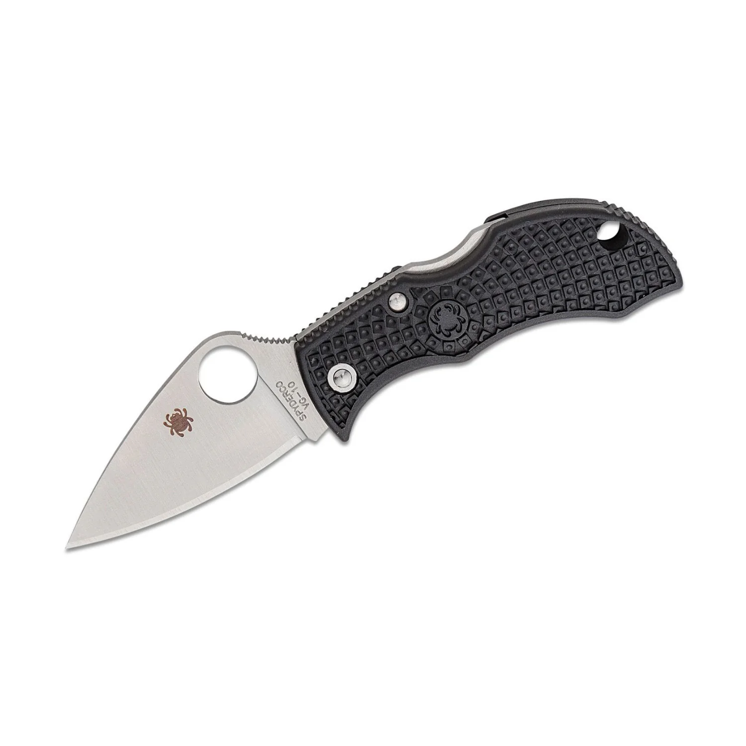 Spyderco ManBug Lightweight Leaf Pocket Knife with Black FRN (Satin Finish) - Image 5
