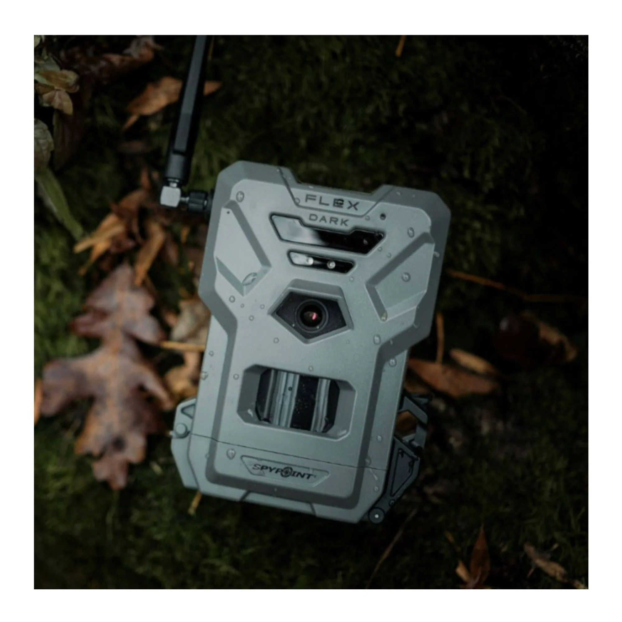 Spypoint FLEX DARK GPS Cellular Trail Camera No WiFi Needed 32GB Memory Card and Card Reader (Gray) - Image 9