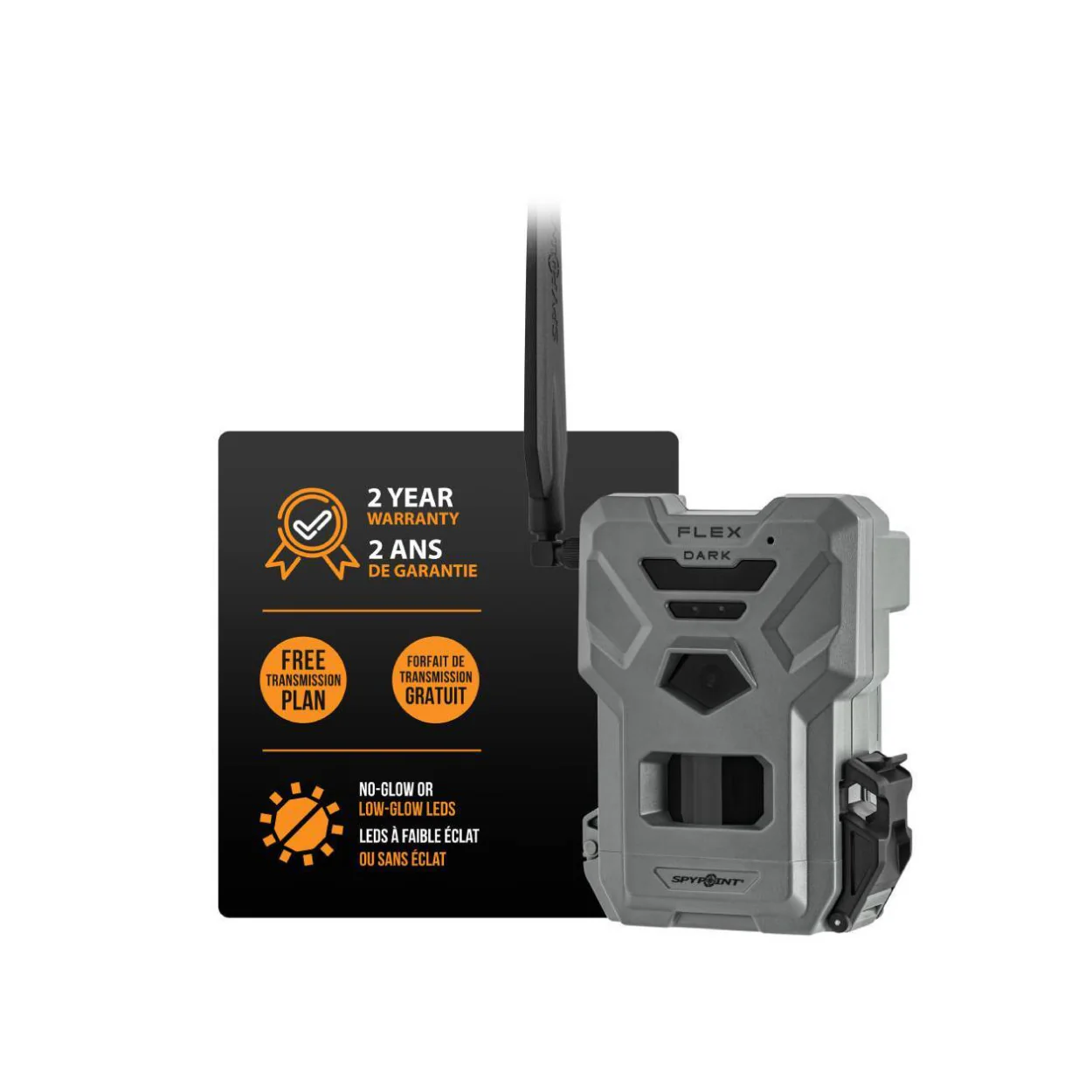 Spypoint Flex Dark GPS Cellular Trail Camera with Mount and 32GB Card Bundle - Image 3
