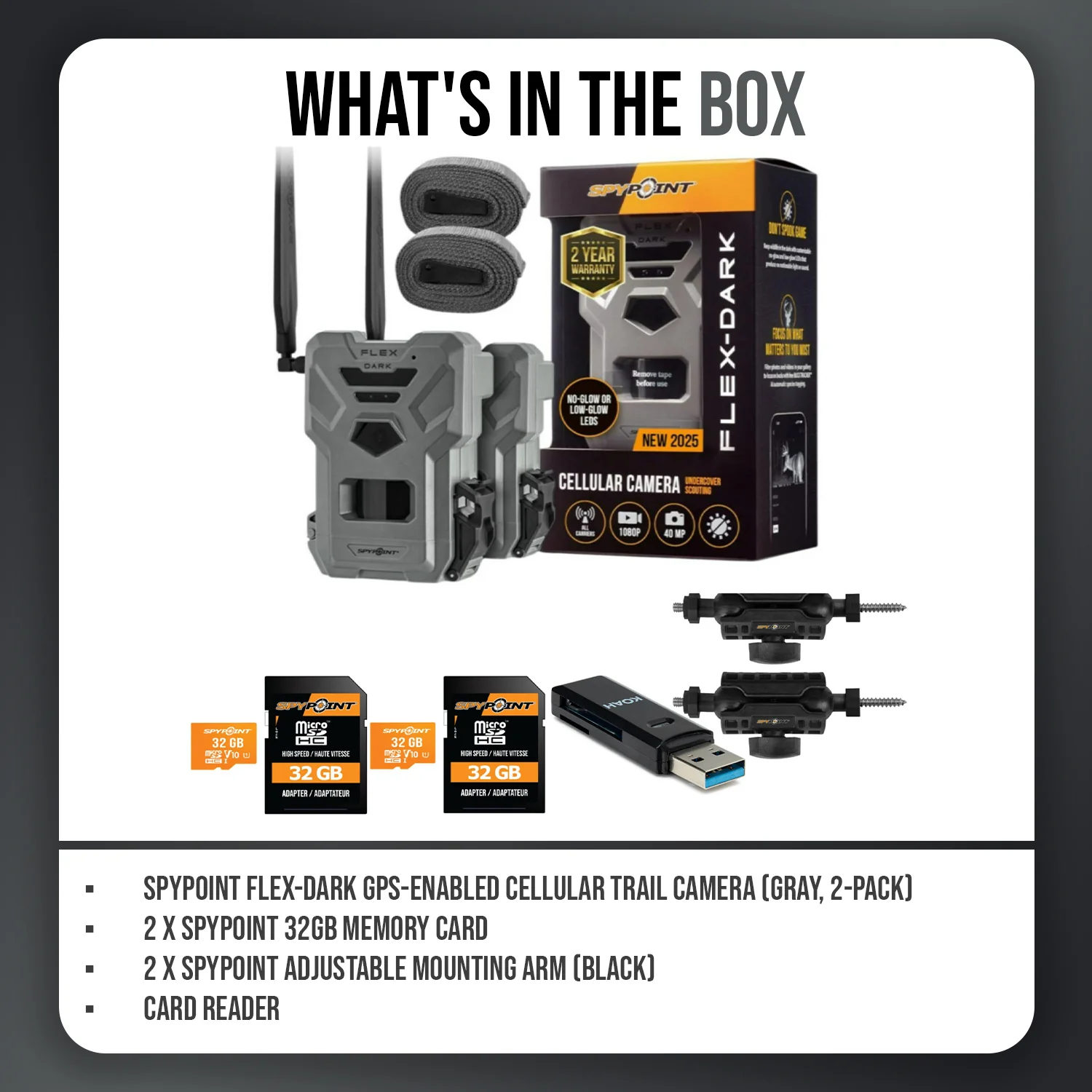 Spypoint Flex Dark GPS Cellular Trail Camera (2-Pack) Bundle - Image 10