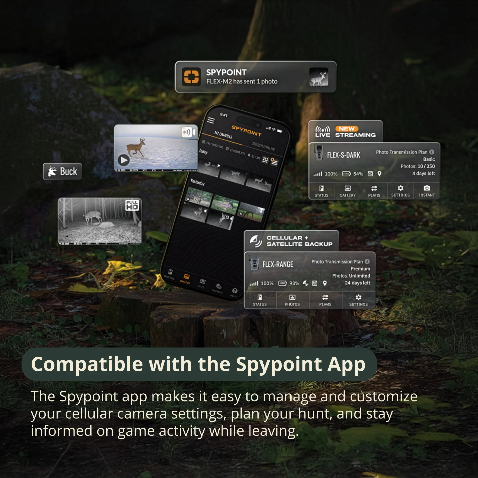 Spypoint FLEX-M2 Trail Camera with 32MP and 90ft Detection Range - Image 4