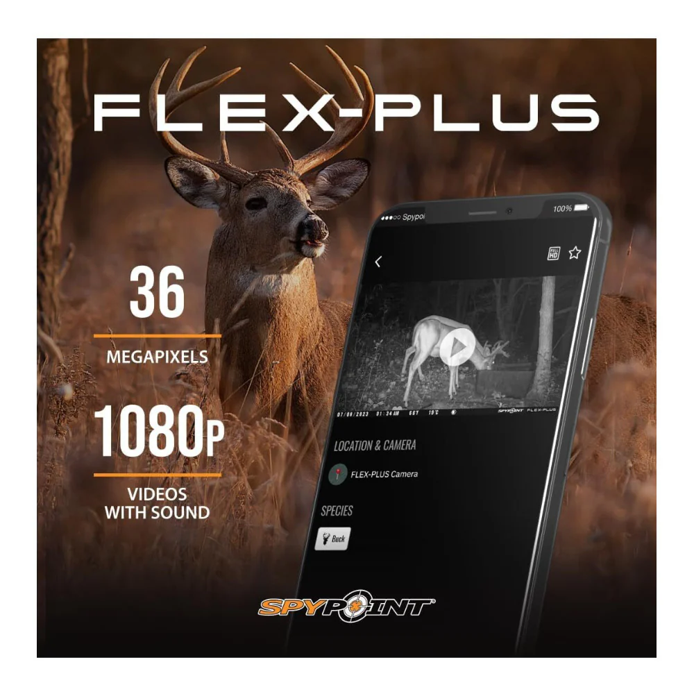 Spypoint Flex-Plus Cellular Trail Camera Bundle with MicroSD and Card Reader - Image 4