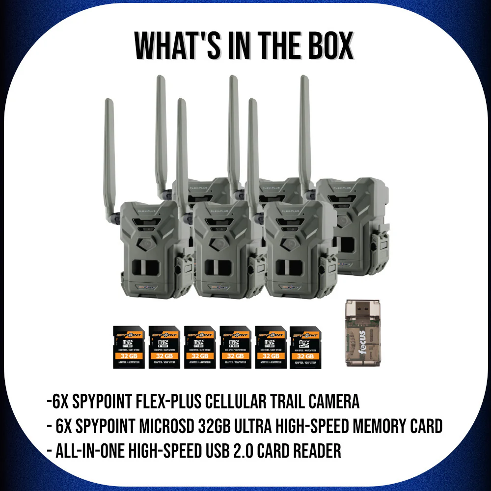 SPYPOINT Flex-Plus 1080p Cellular Trail Camera Bundle with Accessories (13 items) - Image 8