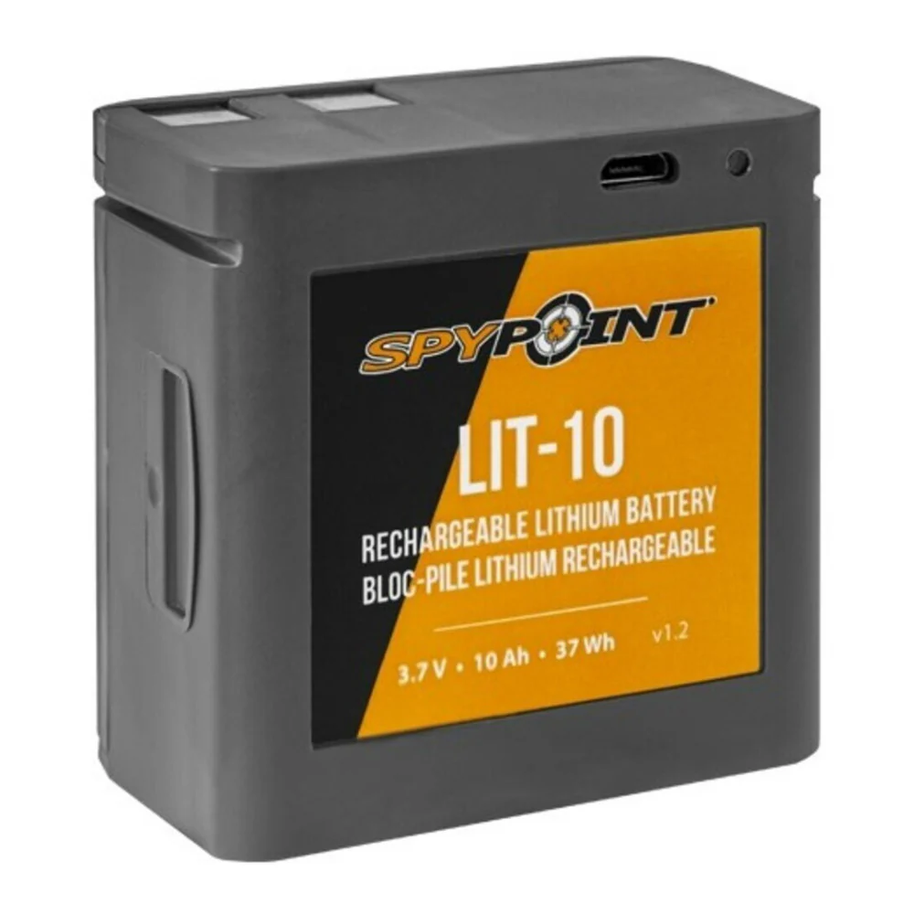 Spypoint LIT-10 3.7V 10200 mAh Rechargeable Lithium Battery Pack for MICRO and CELL-LINK Cameras