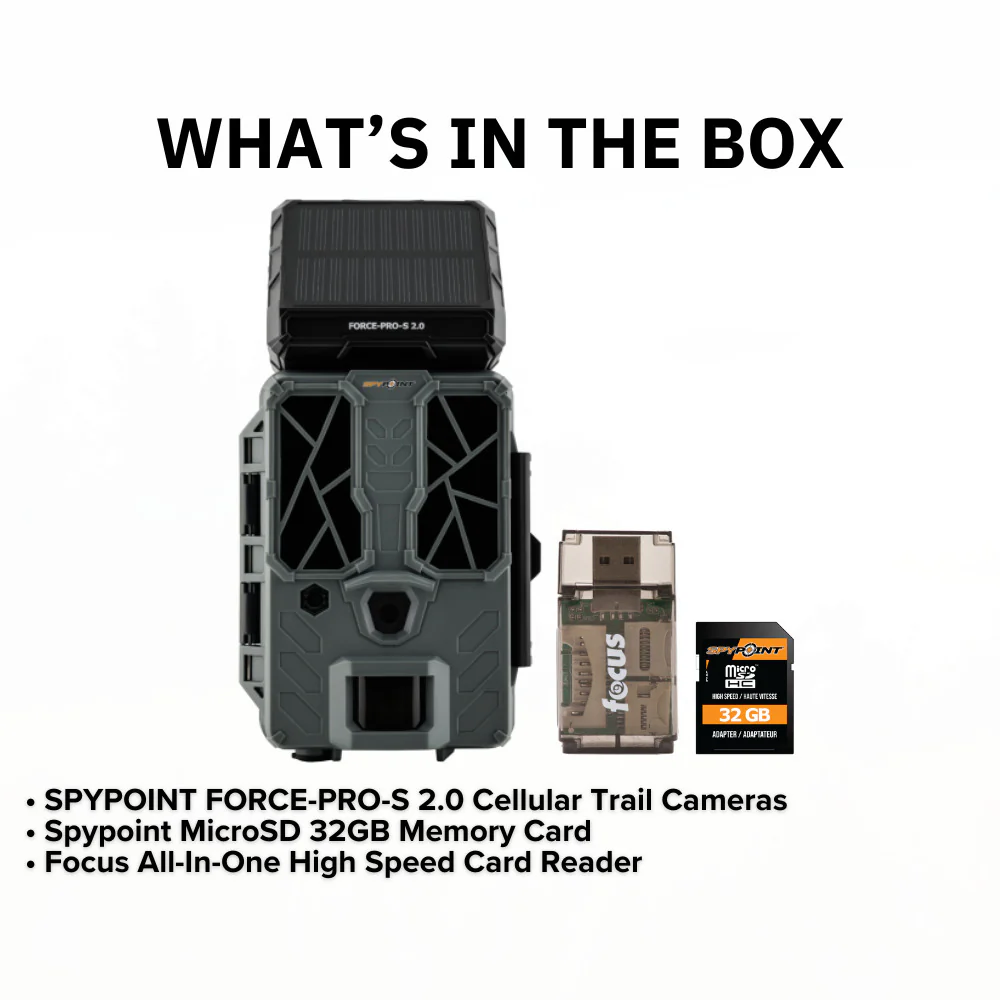 Spypoint FORCE-PRO-S 2.0 Trail Camera with Spypoint MicroSD 32GB Class 10 Memory Card Bundle - Image 7