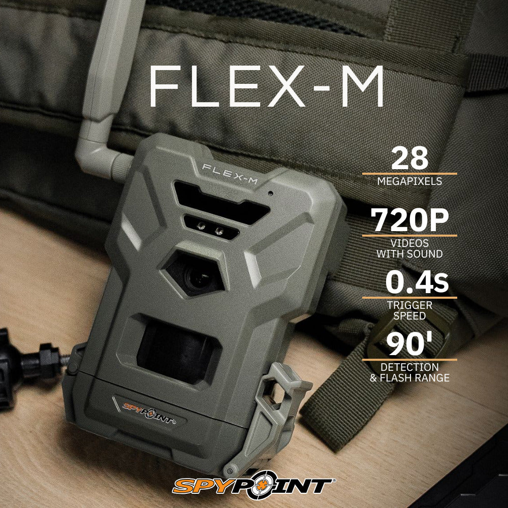 Spypoint Flex M Twin Pack 28MP Cellular Trail Cameras with 2 x 32GB Memory Card and Reader Bundle - Image 2