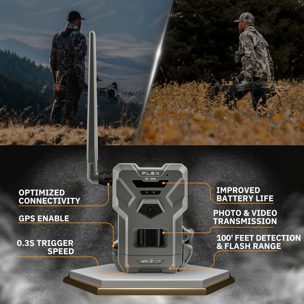 Spypoint FLEX-G 36MP Cellular Trail Camera and Spypoint 10-Watts Lithium Battery Solar Panel Bundle - Image 3