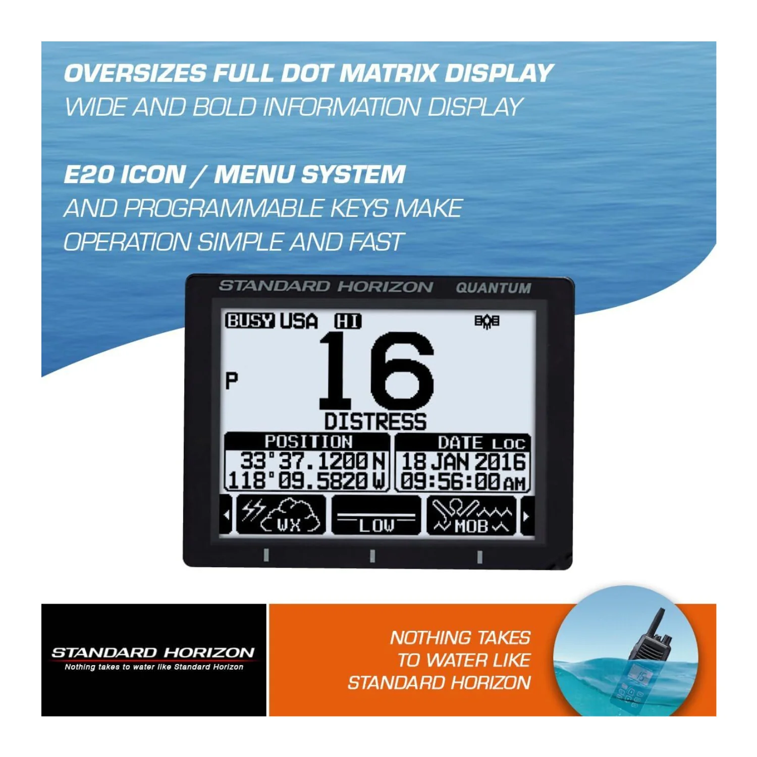 Standard Horizon GX6000 Commercial Grade Fixed Mount VHF with NMEA2000 - Image 2