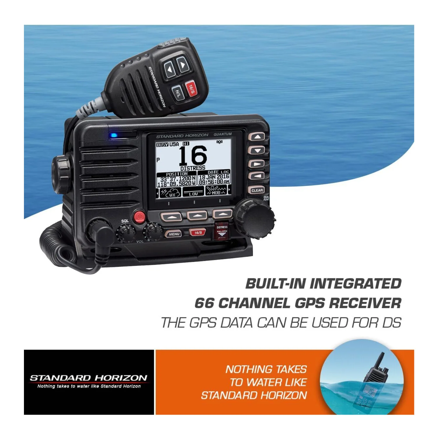 Standard Horizon GX6000 Commercial Grade Fixed Mount VHF with NMEA2000 - Image 4