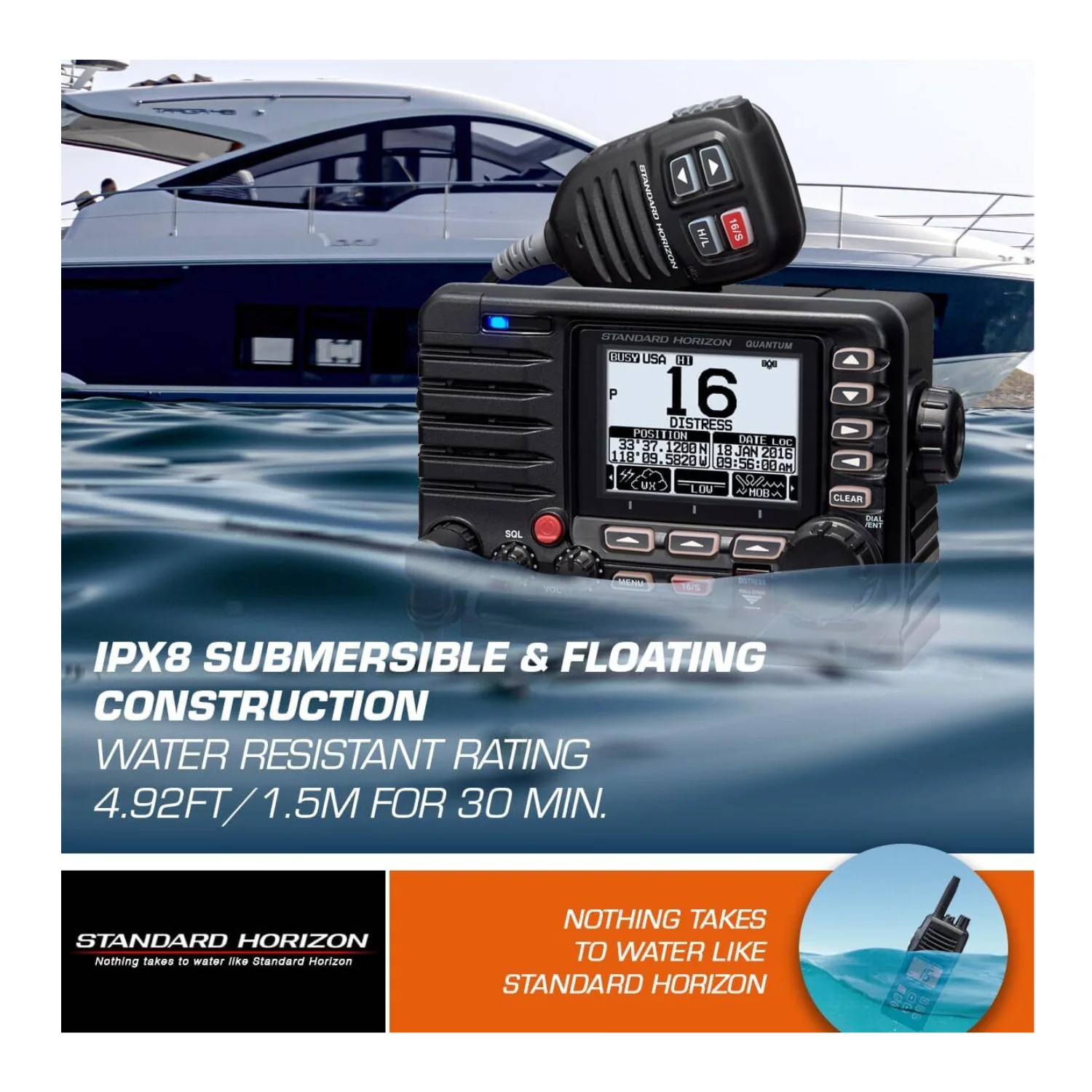 Standard Horizon GX6000 Commercial Grade Fixed Mount VHF with NMEA2000 - Image 5