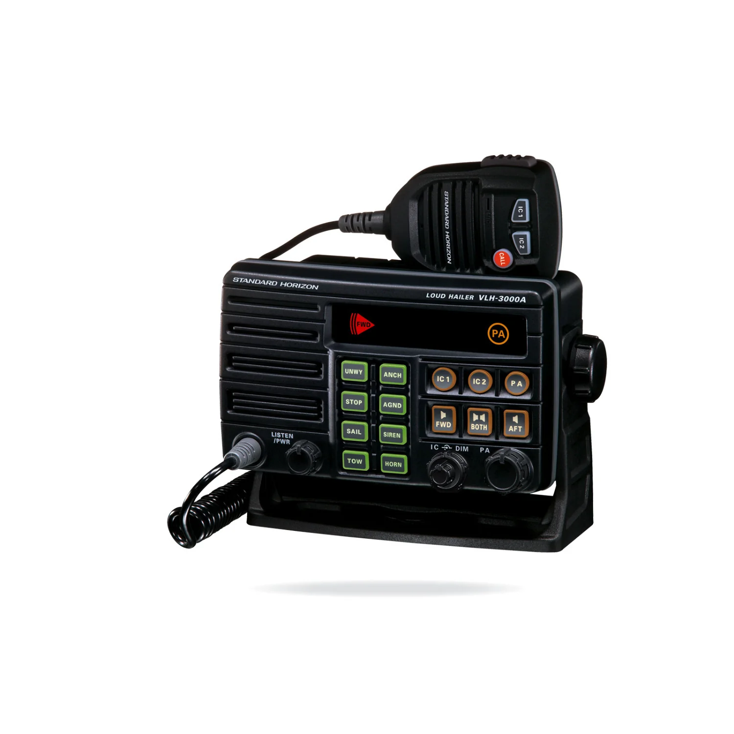 Standard Horizon VLH3000A 30W Dual Zone PA/Loud Hailer (Black) - Image 2