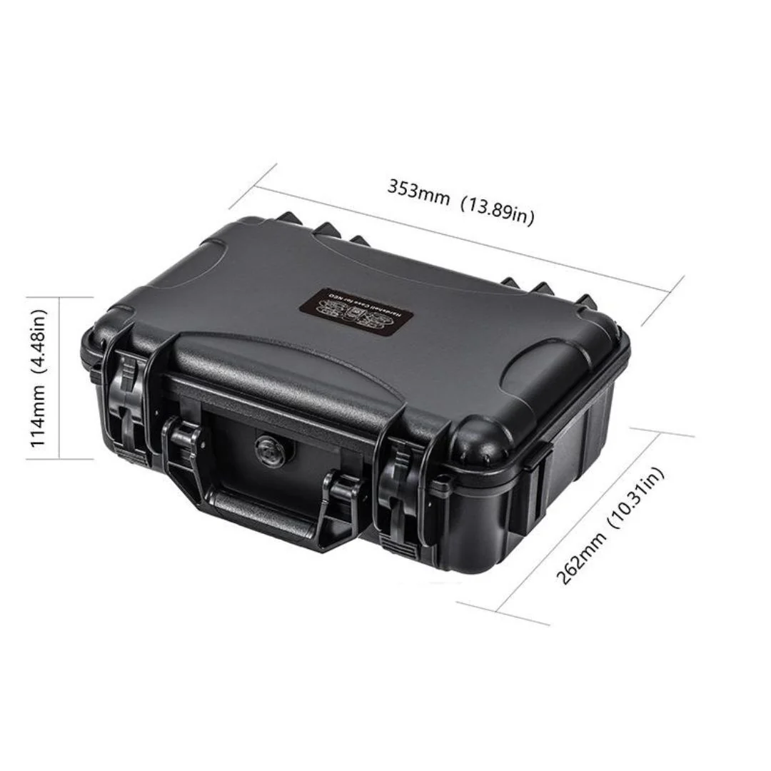 STARTRC Waterproof Hard Carrying Case for DJI Neo Fly More Combo (Black and Red) - Image 4