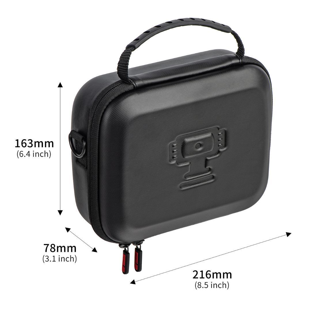 STARTRC PU Storage Bag for DJI Osmo Pocket 3 Action Camera with Water-Resistant Design (Black) - Image 4