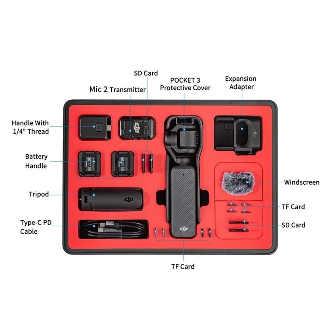 STARTRC Waterproof Hard Case for DJI Osmo Pocket 3 Action Camera and Accessories (Black) - Image 4