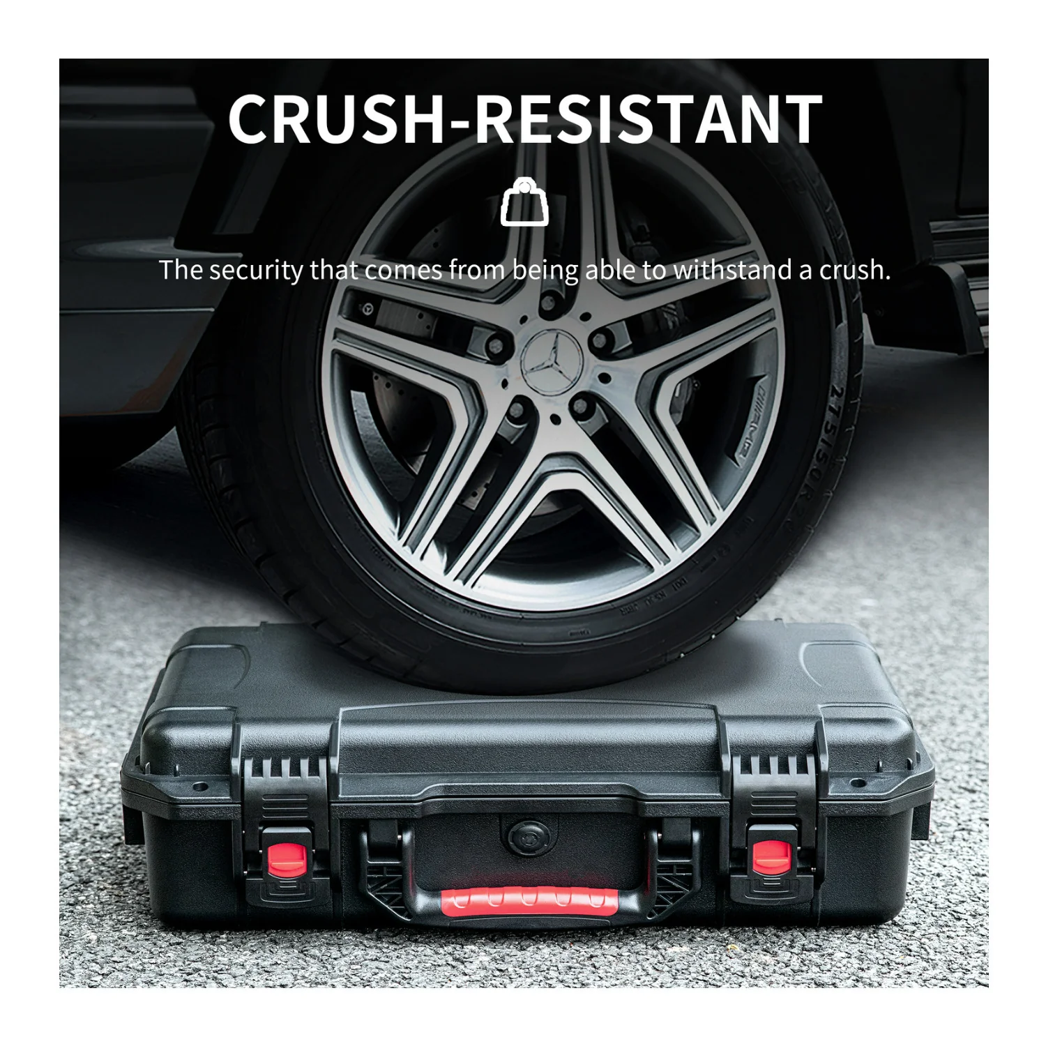 STARTRC Hard Waterproof Box for DJI Avata 2 Drone with Custom Foam Inserts and Carry Handle (Black) - Image 5